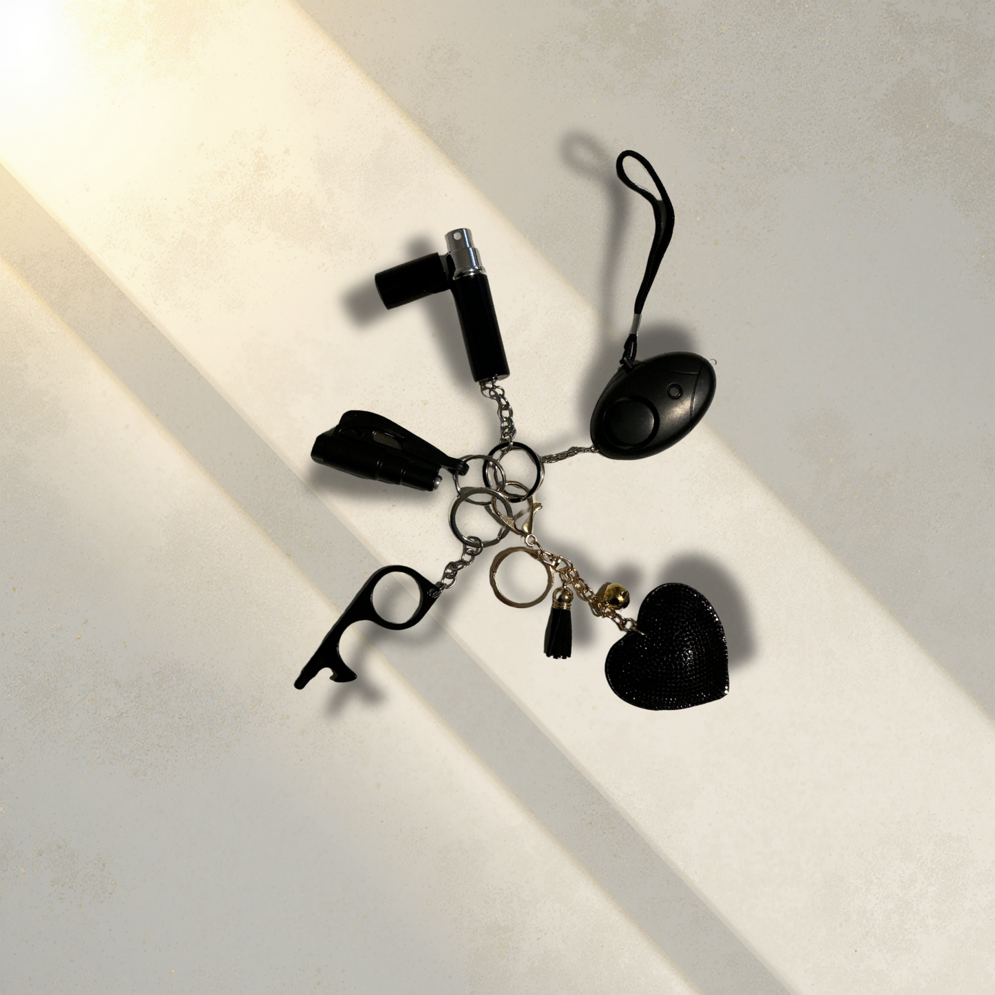 Random Safety Keychain – 5 Items